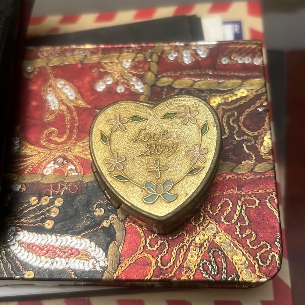 Vintage music box pendant